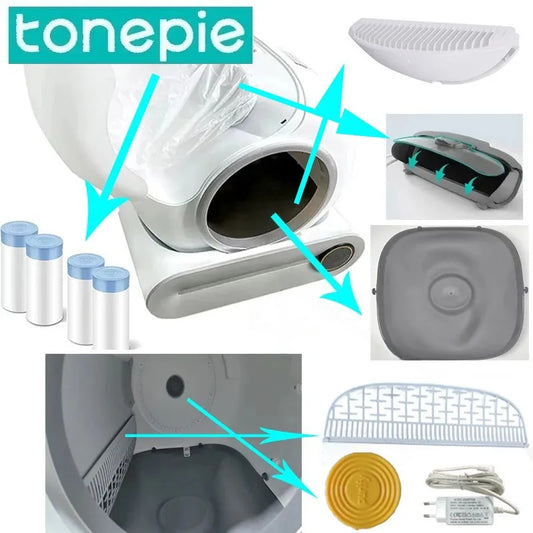 Cat Litter Box Replacement Parts – Pad, Bin, Door, Filter & Bags