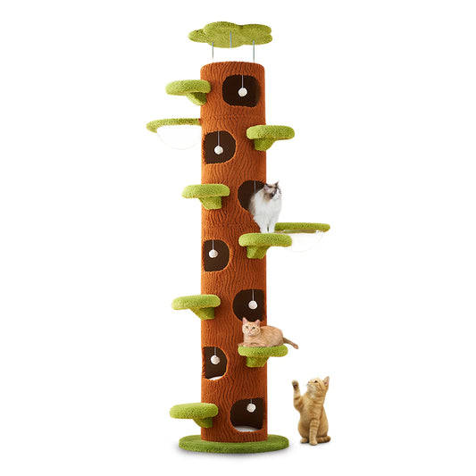 Forest Large Cat Tree with Scratching Post Tall Cat Tree Tower Super Large Cat Tree Tower for Maine Coon Cats