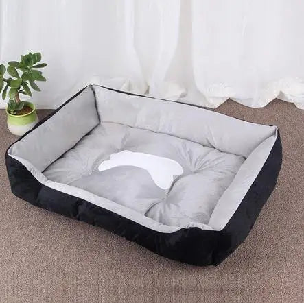 Classic Soft Cotton Pet Bed – Breathable, All Sizes
