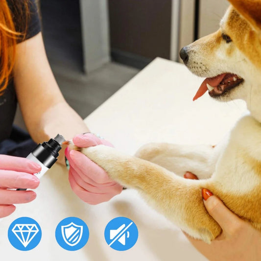 USB Rechargeable Pet Nail Grinder – Quiet & Safe for Cats & Dogs