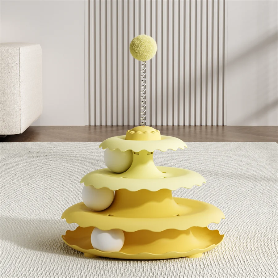 Turntable Interactive Cat Teaser Toy