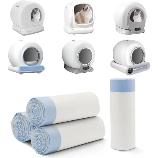 TONEPIE-Cat Litter Box Liners, Garbage Bag, Pull-and-Tie Bags for Easy Clean, Poop Bags, Cat Supplies, 470x450mm