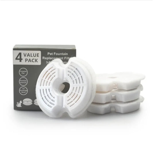 8 Pack Cat Fountain Filters, Cat Water Fountain Filters, Pet Fountain Filter Replacment, Activated Carbon Replaced Filter