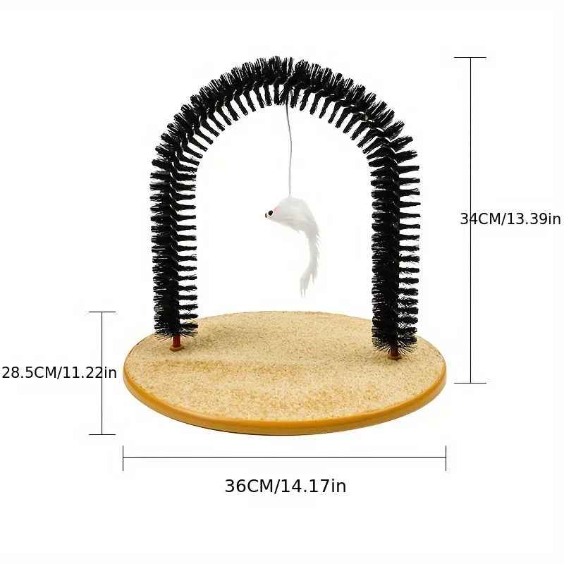 Cat Arch Self-Grooming & Massage Hair Brush Toy