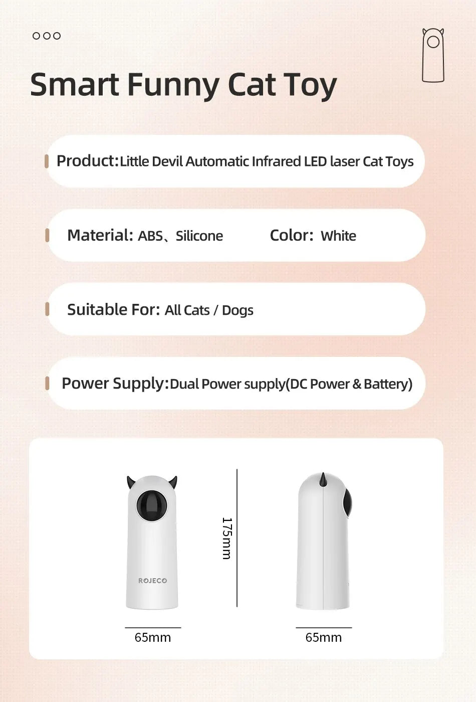 Auto Laser Cat Toy – Smart Interactive LED Teaser
