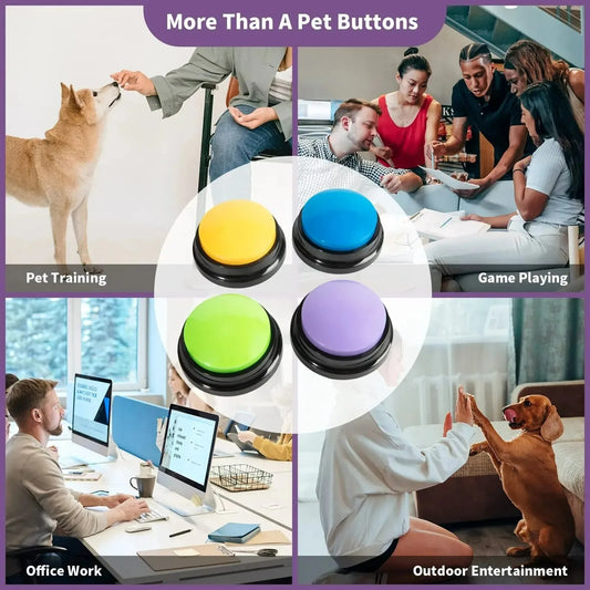 Dog Communication Buttons – Voice Recording Training Buzzer