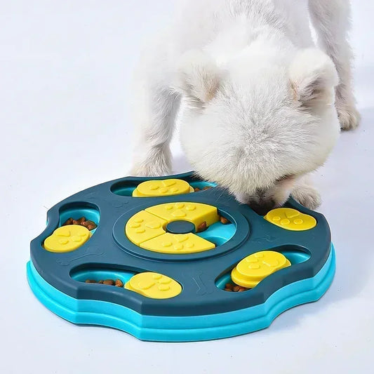 Dog Puzzle Slow Feeder Bowl – IQ Training, Non-Slip