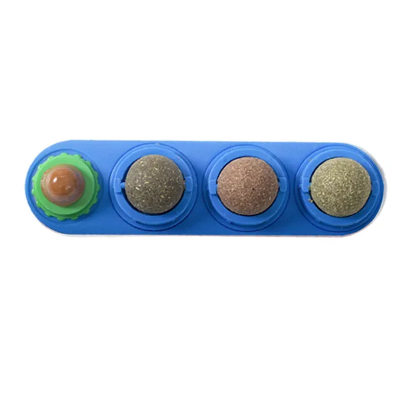 Catnip & Silver Vine Cat Toy Ball – Teeth Cleaning & Digestive Health