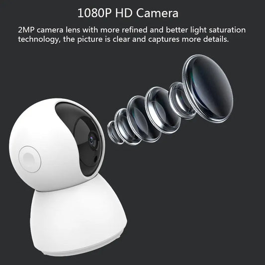 1080P Smart WiFi Pet Camera – Auto Tracking, Indoor Security & Baby Monitor