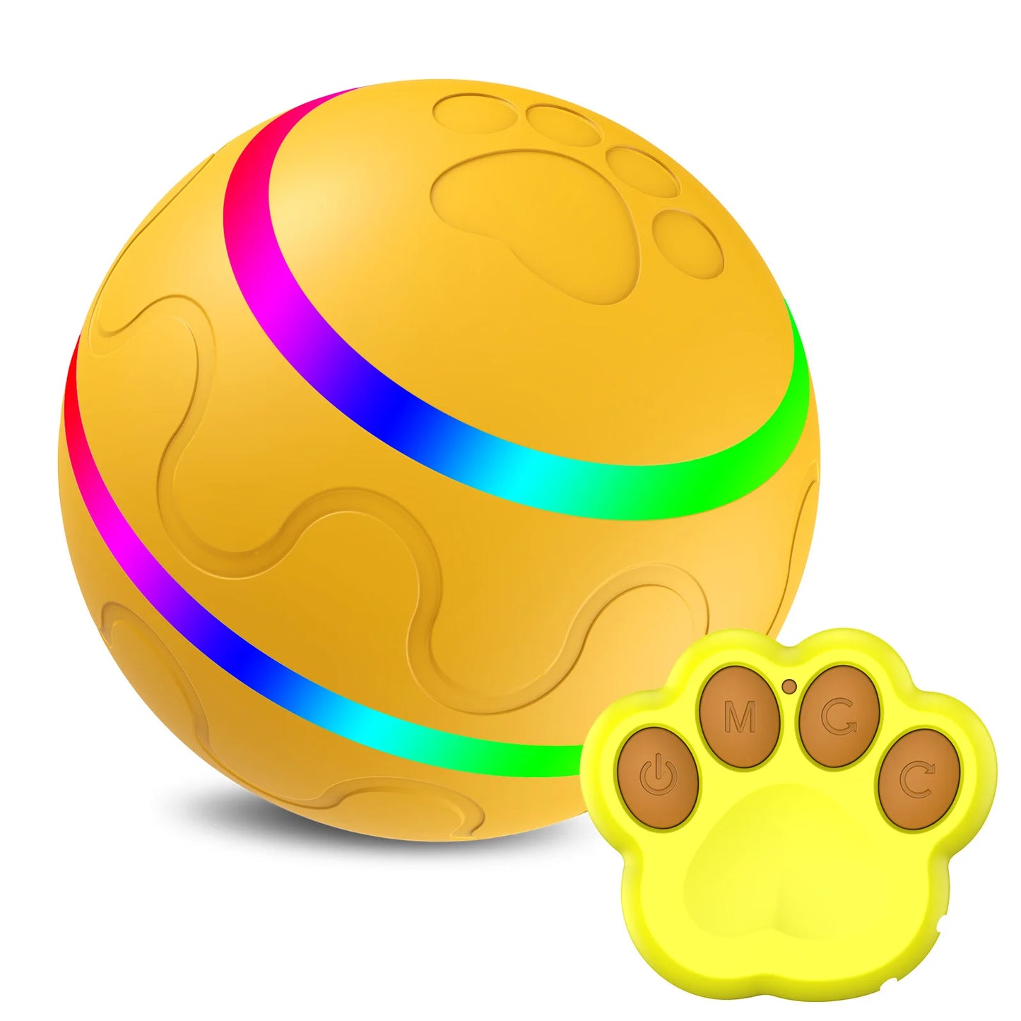Remote Control Interactive Pet Ball – Waterproof, Flashing