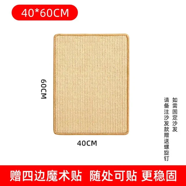 Sisal Hemp Cat Scratching Wall Pad – Furniture Protector