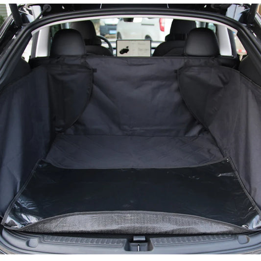 Rear Trunk Pet Mat for Tesla Model Y Juniper 2025 HW4.0 2024 Dog Seat Cover Fabric Oxford Waterproof Pad Bed Interior Protect