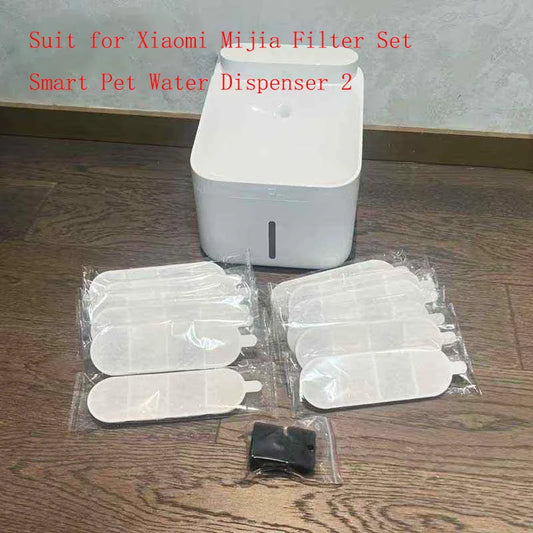 3PCS 6PCS Filter Set For Xiaomi Mijia Smart Pet Water Dispenser 2 MJCWYSJ03 Filtering Replacement For Xiaomi Drinking Fountain