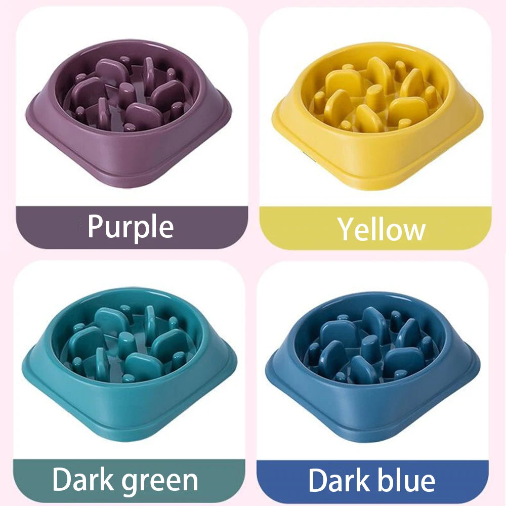 Dog Slow Feeder Puzzle Bowl – Non-Slip, Anti-Gulping