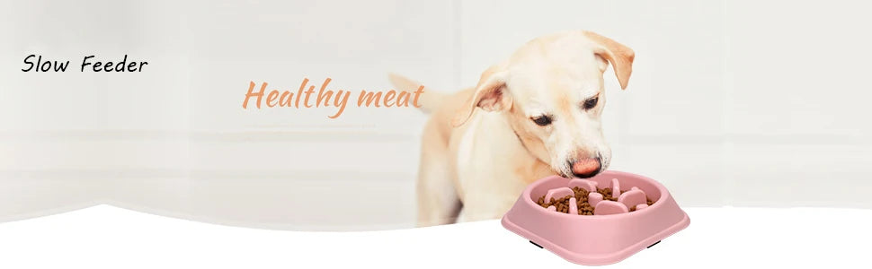 Dog Slow Feeder Puzzle Bowl – Non-Slip, Anti-Gulping