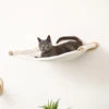 Luxury Large Cat Tree with Simple Style Cat Shelves Wood Pet Play House with Scratches Wall Steps Interactive Movement Pet Toys