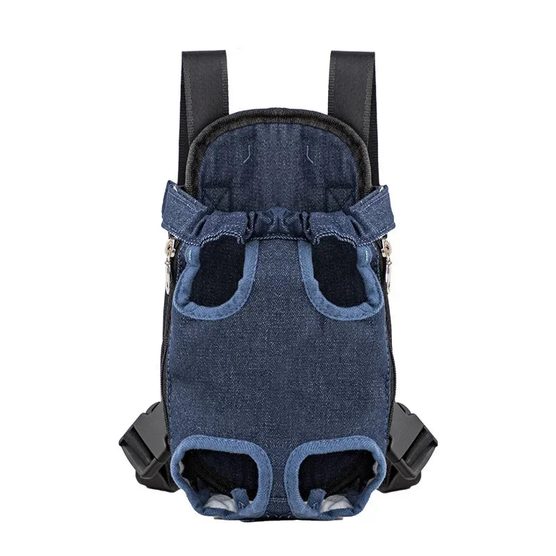 Pets Products Denim Pet Dog Backpack Outdoor Travel Cat Carrier Bag for Small Dogs Breathable Shoulder Puppy Kedi Carring Bags