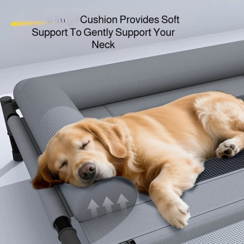 Raised Mesh Pet Bed – Waterproof, All-Season