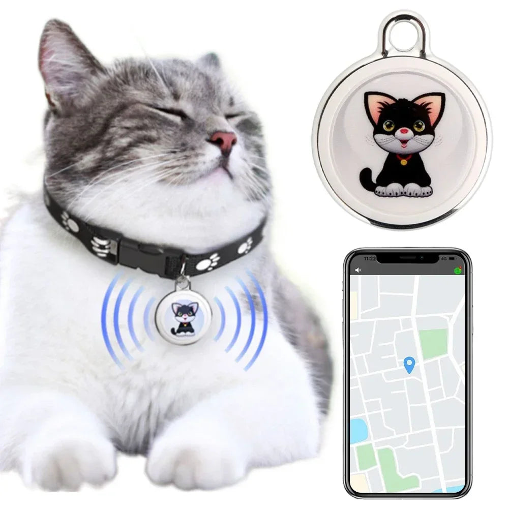 Waterproof Bluetooth Pet GPS Tracker Collar – Real-Time Tracking