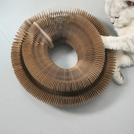 Cat Accordion Scratcher – Scratch Pad, Toy Ball & Kitty Kurlz Set