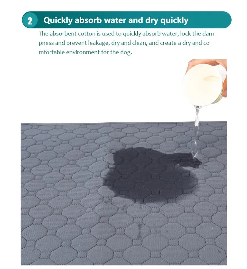 Winter Dog Pee Pad Reusable Washable Dog Urine Mat Car Seat Floor Sofa Waterproof Absorbent Puppy Cat Training Pet Supplies
