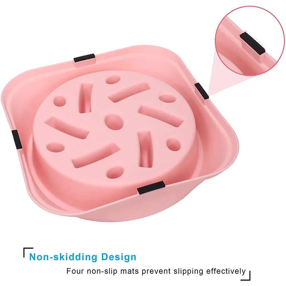 Dog Slow Feeder Puzzle Bowl – Non-Slip, Anti-Gulping