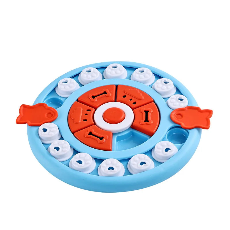 Smart Cat Puzzle Slow Feeder – Interactive Turntable Toy