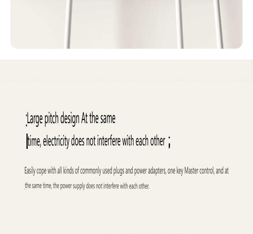 2025 Xiaomi Power Strip 5 Sockets 1.8m 5 Ports Master control Big Plug Extension Patch Board 10A 2500W For Smart Home