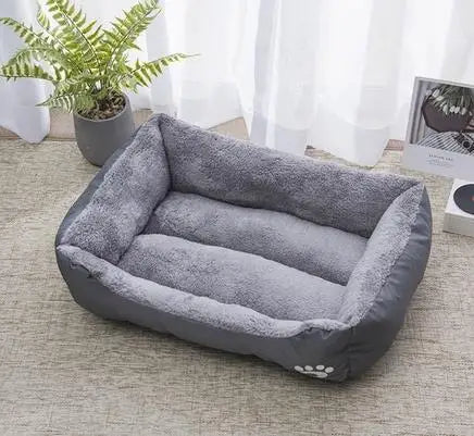 Classic Soft Cotton Pet Bed – Breathable, All Sizes