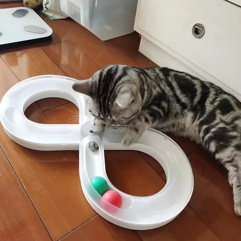 Orbital Track Ball Spinner – Interactive Self-Play Cat Toy