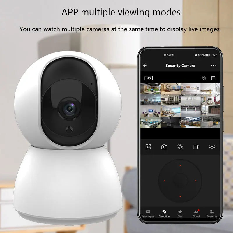 1080P Smart WiFi Pet Camera – Auto Tracking, Indoor Security & Baby Monitor