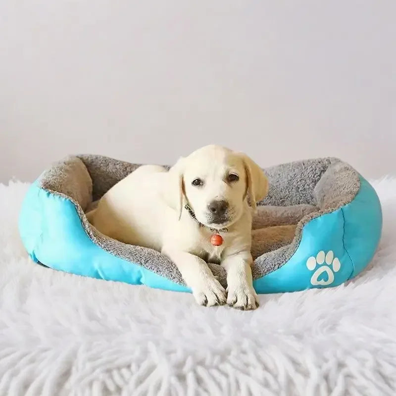 Classic Soft Cotton Pet Bed – Breathable, All Sizes