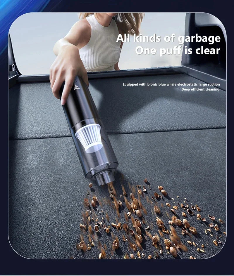 Handheld Pet Hair Vacuum – Rechargeable, Car & Home