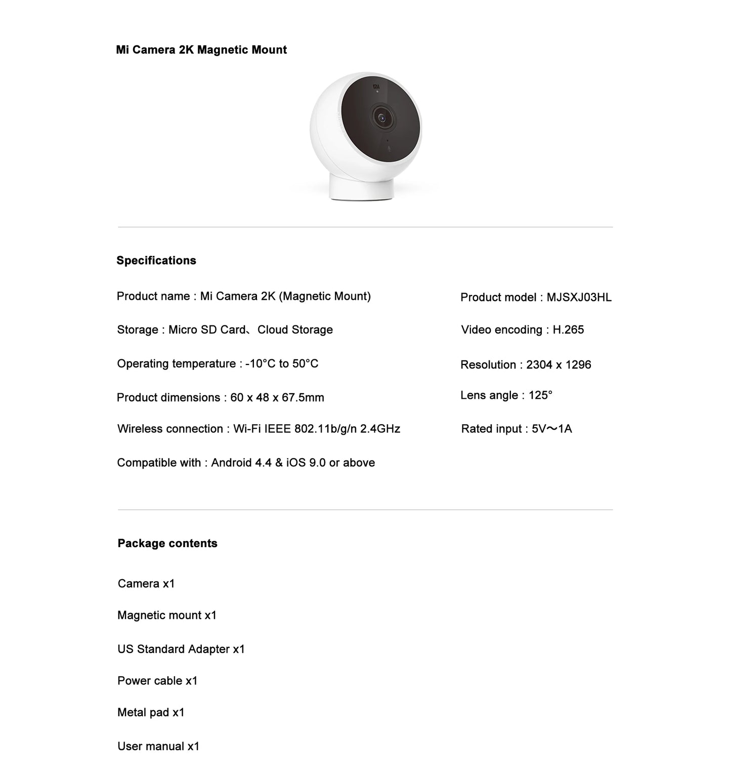 2K HD Pet Monitoring Camera – Night Vision, Two-Way Audio