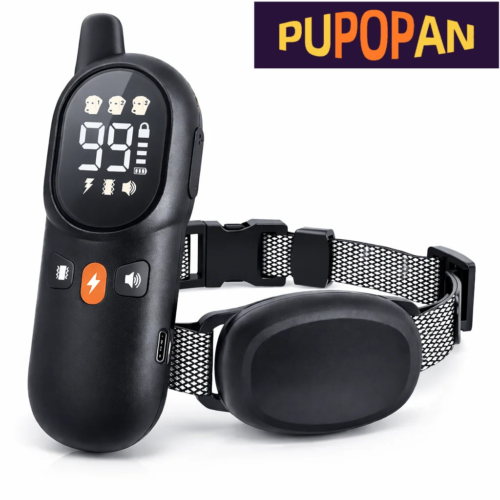 E-collar Dog Training Collar Rechargeable LCD Remote Shock PET Puppy Waterproof Trainer