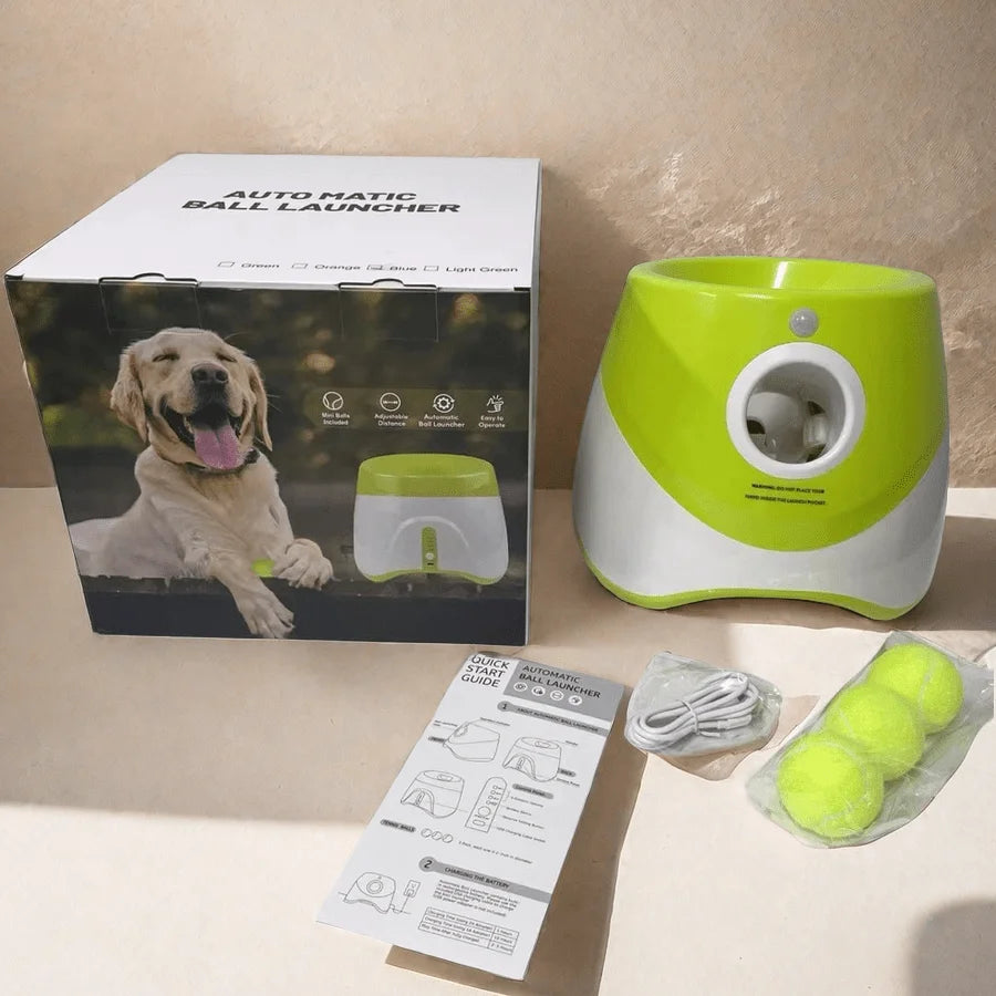 Automatic Tennis Ball Launcher for Dogs – USB Rechargeable