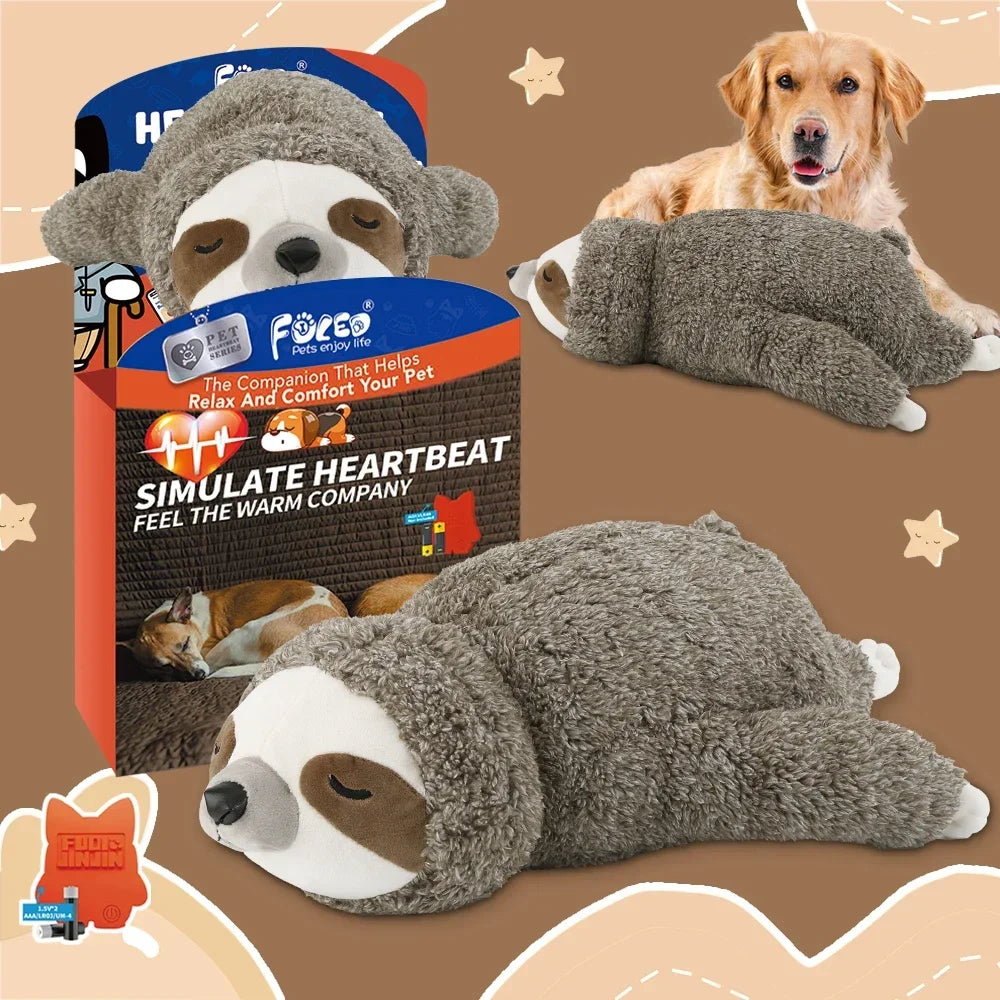 Sloth Heartbeat Puppy Toy – Sleep Aid & Stress Relief