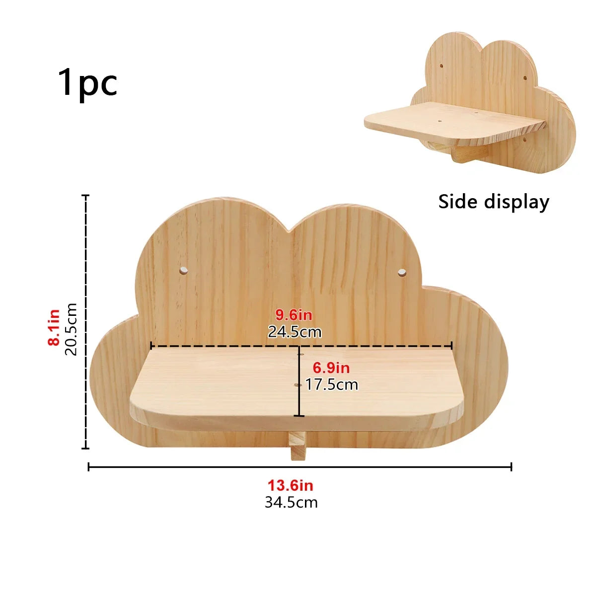 Wall Mounted Cat Shelves Wood Cat Lookout Climbing Shelf Kitten Wall Climbing Tree Furniture Four Step Stair Indoor Cat Hammock