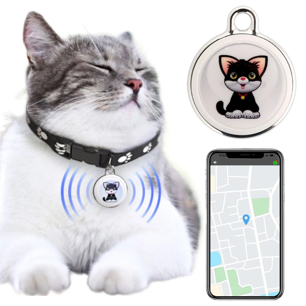 Bluetooth GPS Pet Tracker – Real-Time Locator for Dogs & Cats