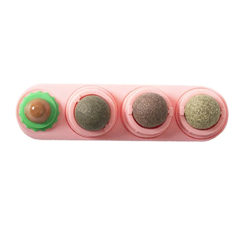 Catnip & Silver Vine Cat Toy Ball – Teeth Cleaning & Digestive Health