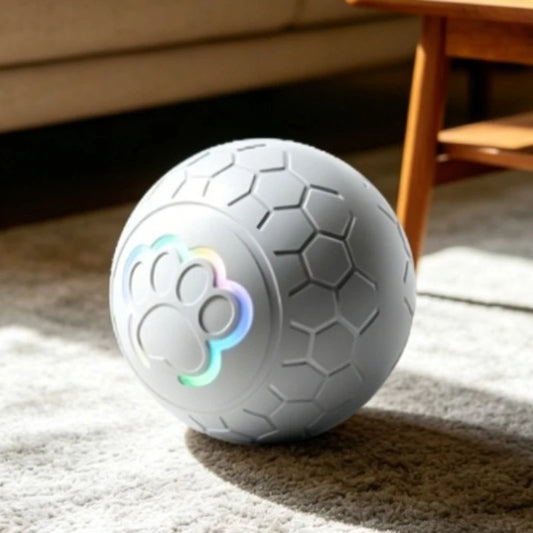 Smart Dog Toy Ball Electronic Pet Toy Ball Automatic Bouncing Rolling with RGB Light Help Relieve Boredom Kitten Auto Moving