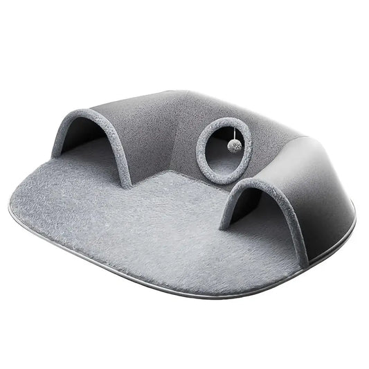 Warm Non-Slip Base Cat Tunnel Bed Removable Washable Anti Dirty Cat House U-shaped Cat Nest Pet Supplies