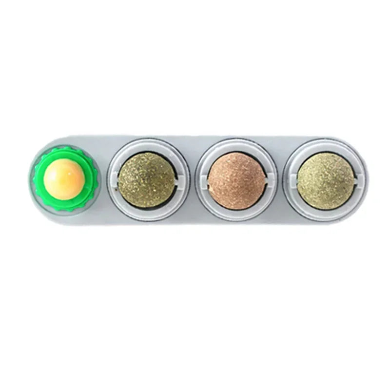 Catnip & Silver Vine Cat Toy Ball – Teeth Cleaning & Digestive Health