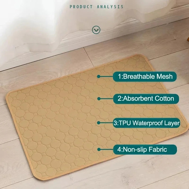 Winter Dog Pee Pad Reusable Washable Dog Urine Mat Car Seat Floor Sofa Waterproof Absorbent Puppy Cat Training Pet Supplies