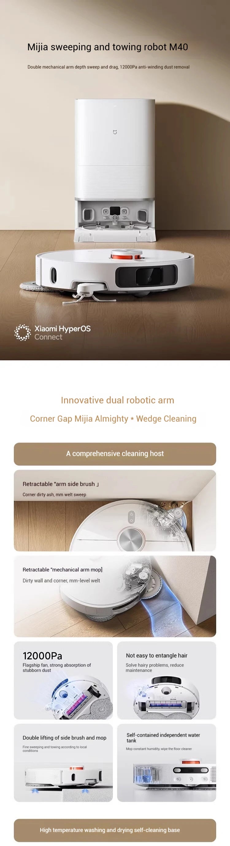 Xiaomi Robot Vacuum for Pet Hair – LiDAR Navigation, Mop & Suction
