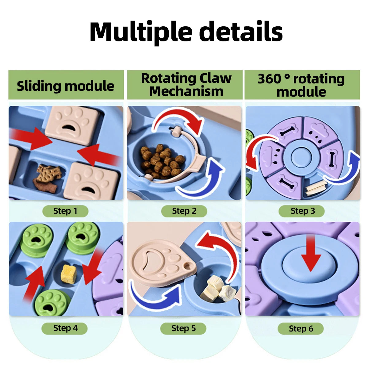 1 PC Interactive Puzzle Food Hiding Toy - Anti-choking Slow Feeder for Puppies and Adult Dogs, Multi-Function Food Dispenser