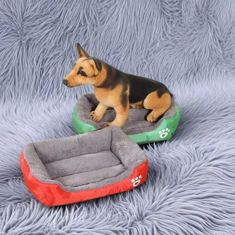 Classic Soft Cotton Pet Bed – Breathable, All Sizes