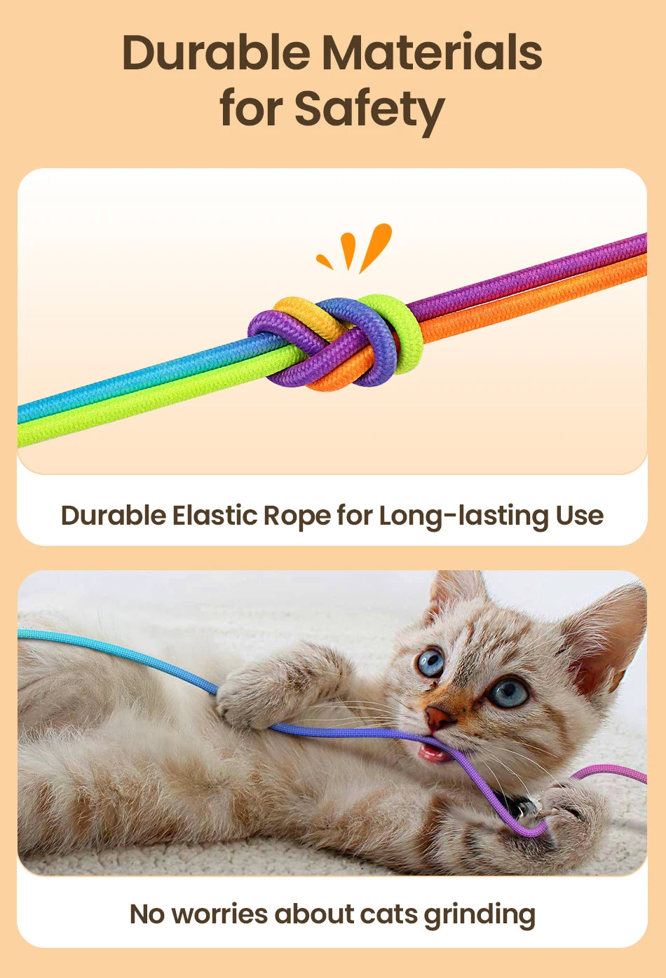 2-in-1 Auto Cat Toy – Laser & Retractable Feather Wand