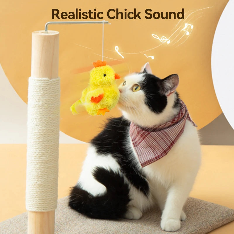 Auto Flapping Chicken Cat Toy – Catnip, Sound & Remote Control