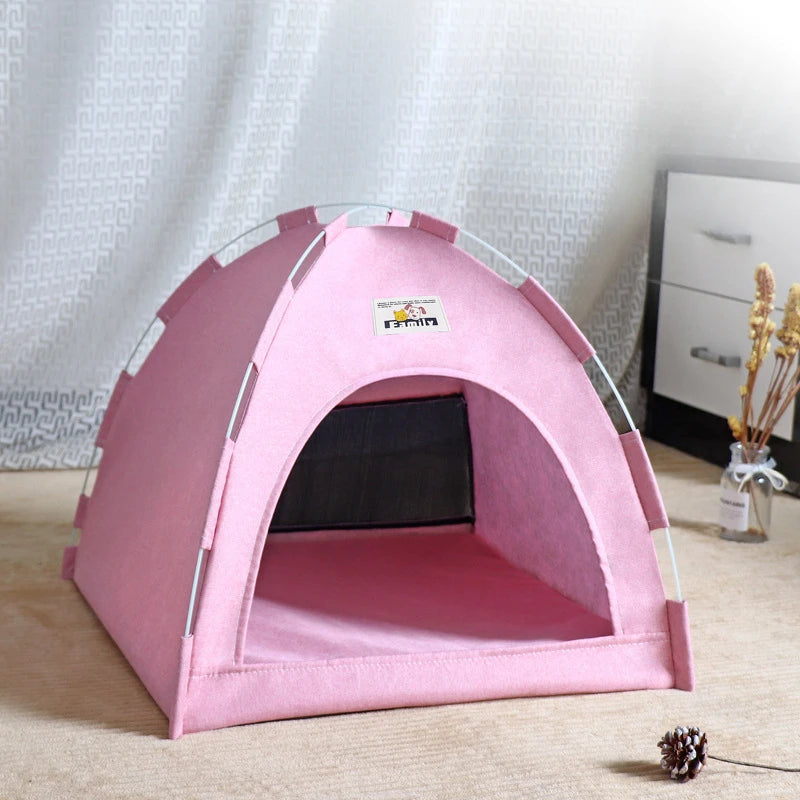 Foldable Pet Tent House – Breathable, All-Season